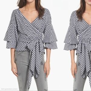 Wayf Beckett Tiered Bell Sleeve Top